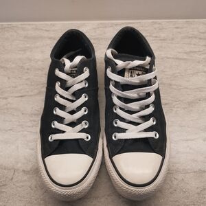 Converse Black Canvas Sneakers with White Accents